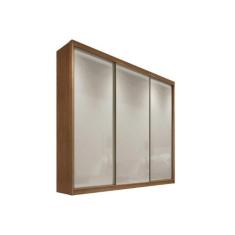 Guarda Roupa 3 Portas de Correr e 6 Gavetas Toulon Freijó/FendiOff - N