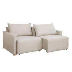 Sofá Cama Retrátil e Reclinável 220cm Júlia Linho Yescasa