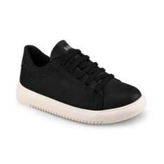Tênis Infantil Bibi de Couro Casual Preto New Way 1192045-Masculino