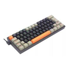 Teclado Gamer Fizz K617Rgb-Og Bk Gy Rgb Switch Brown Laranja