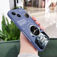 Capa de telefone astronauta para iphone 15 14 13 12 11 pro max mini x xr xs max se2020 8 7 plus 6 6s plus capa, azul claro, para iphone se 2022