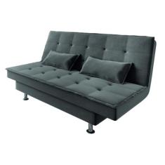 Sofá Cama 3 Lugares 1,84m Andradas Veludo Suede Cinza Mamflex - MAM FL