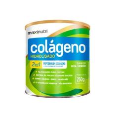 Colágeno Hidrolisado 2 em 1 ZERO (250g) - Sabor: Uva Verde - MaxiNutri