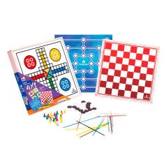 Jogo de Tabuleiro 4 em 1 Xalingo
