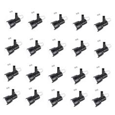 Kit 20 Spot Trilho Perfilado Eletro calha Par20 Bulbo OL4