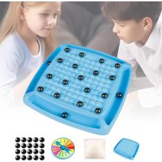 Jogo de xadrez magnético com pedras conjunto de xadrez magnético jogo de tabuleiro de xadrez magnético fof crianças adultos festa de família/945 (Size : 1 Pcs)