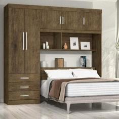 Guarda-Roupa Casal 5 Portas com Cabeceira Cancun  Flex Color - J&A Móv