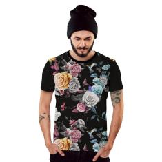 Camiseta Flores Color Swag 2019 Floral-Masculino