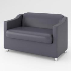 Sofá Namoradeira Tilla Confortável material sintético  Balaqui Decor -