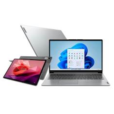 Notebook Lenovo IdeaPad 1i Intel Core i7 12GB RAM 512GB SSD Windows 1182VY000PBR + Tablet P12, Tela 12.7" LCD 3K, 128GB, Câmera 13MP e 8MP, 4GB RAM