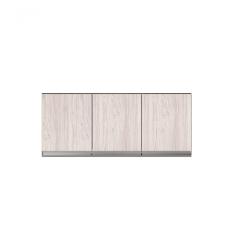 Armário Aéreo Para Cozinha Andréia 120 Cm Com 3 Portas Castanha-avelã