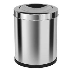 Lixeira Em Aço Inox Com Tampa Meia Esfera 30L - JSN