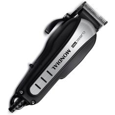 Máquina de Cortar Cabelo Mondial Classic Pro Lâminas de Aço Inox 10W Preto/Inox 127V - CR-03
