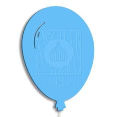 Luminária Abajur Parede Arandela Madeira Balão G9 30cm Bebê - Madelumi