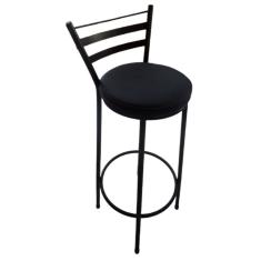 Banqueta Alta Cozinha Balcão Bistro Naty Preto Fosco Fabone - Fabrica 1 Móveis