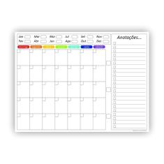 Quadro Planejamento Mensal 3 Canetas Suportes Mod02