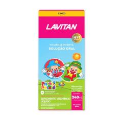 Vitamina Infantil Solução Oral Tutti Frutti, Rosa, Lavitan, 240 ml