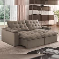 Sofá Retrátil e Reclinável 240cm Alaska - Montano Estofados