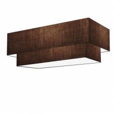 Plafon Duplo Retangular Md-3044 70x30 60x25 Bivolt Café