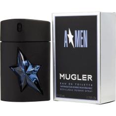 Perfume Masculino Angel Thierry Mugler Eau De Toilette Spray Rubber Bottle Refillable 50 Ml