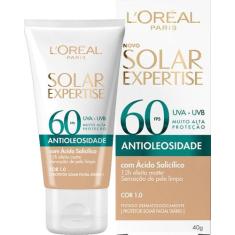 Protetor Solar Expertise Antioleosidade Cor 1.0 Clara Fps60 - L'oreal