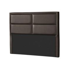 Painel de Cama Box Estofada Casal New York Courano Marrom - Probel