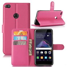 Manyip Capa de telefone PU couro com suporte carteira flip capa para Huawei P8 Lite (2017)/Huawei P9 Lite (2017), capa de proteção de telefone estilo empresarial, capa com [compartimentos para