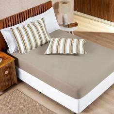 Jogo De Cama 100% Algodão Marin Solteiro 02 Peças - Caqui - Bia Enxova