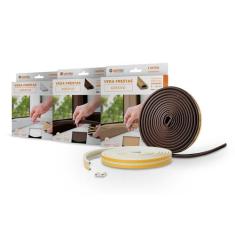 Veda frestas médias adesivo marrom 4 mm 6 metros comfort door