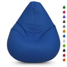 Puff Pera Redondo Gigante Vazio Almofadão p/ Sala - Mercadão dos Puffs