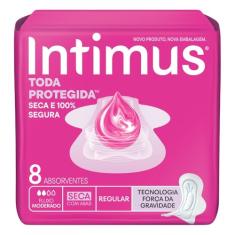 Absorvente Intimus Tripla Proteção Seca com Abas - 8 unidades