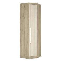 Guarda Roupa Canto Oblíquo Guarda Roupa Canto Oblíquo Luciane 1 Porta Bater Avelã Rústico-Ártico Rústico Luciane Móveis