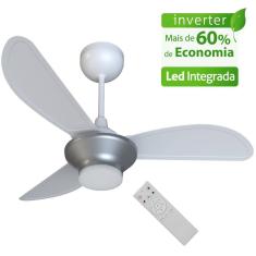 Ventilador de Teto Ventisol Inverter Silver Controle Remoto Led Integrada - Bivolt