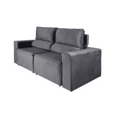 Sofá Retrátil e Reclinável Vilma 1,50 m Casavezi Decor Suede Veludo Ci