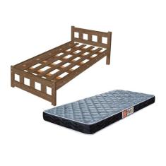 Cama Solteiro Pop Para Crianças Adolescente De MDF Com Colchão Incluso