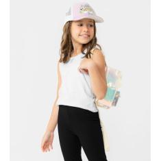 Regata Básica Infantil Feminina Rovi Kids Branco - Rovitex Kids Básico