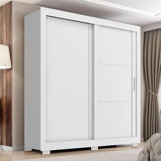 Guarda Roupa Casal 2 Portas 4 Gavetas Titanium Branco Absoluto