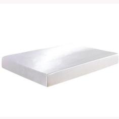 Lençol Avulso Com Elástico Casal King Cetim Seda Branco - Confecções E