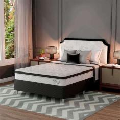 Cama Box Com Colchão Casal Sigma Molas Ensacadas (22x138x188)