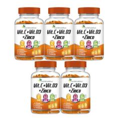 5x Vitamina C + Vitamina D3 + Zinco 60 Caps Flora Nativa - Flora Nativ