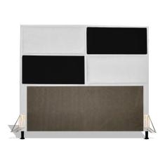 Banqueta Decorativa Josi Suede Azul Marinho - MV Estofados Shop, text