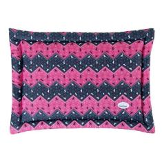 Colchonete para Cachorro Gato Caminha Pet 50x40 Pink Marinho - Casa Ho