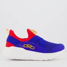 Tênis Olympikus Stream Juvenil Azul e Vermelho, 36