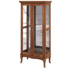 Cristaleira com Nicho Sala de Estar Bragi 2 Portas Imbuia