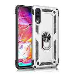 SORAKA Capa para Samsung Galaxy A70 com anel capa Samsung Galaxy A70 TPU suave para-choques rígido PC capa traseira com placa de metal para montagem magnética no carro