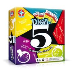 Jogo De Tabuleiro Diga 5 - ESTRELA
