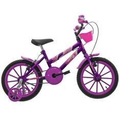 Bicicleta Infantil Criança Aro 16 Feminina Ultra Kids Com Rodinhas Men
