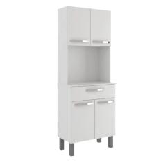 Armário de Cozinha Paneleiro 4 Portas 1 Gaveta Balli Branco