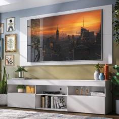 Rack com Painel para TV até 65" Flórida Multimóveis Branco