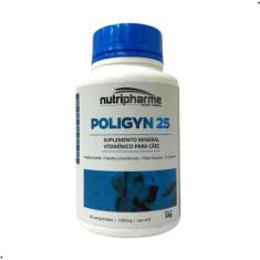 Poligyn 25 Suplemento Mineral Vitamínico Nutripharme para Cães - 30 Comprimidos